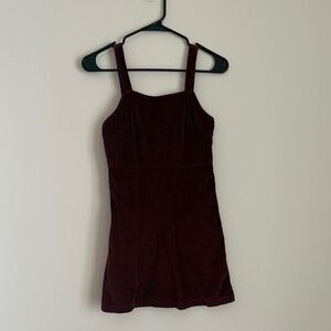American Eagle Outfitters Maroon Corduroy Dress